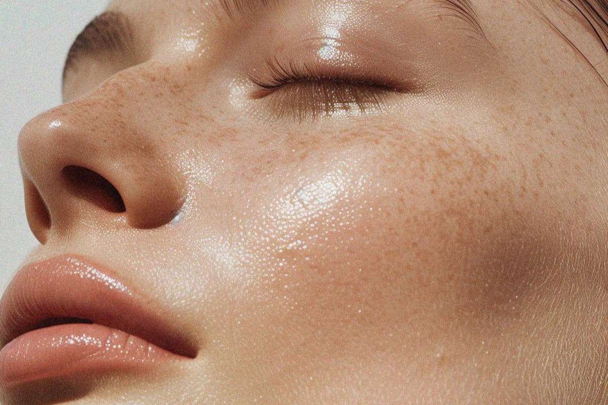 Peau lumineuse et naturelle illustrant les bienfaits du savon au lait de chèvre Kaprae. Image